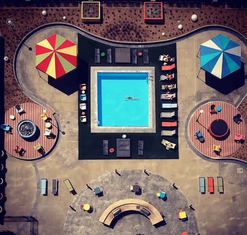 Pools from above
