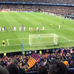 FC Barcelona - PSG winning goal from the stands 6-1! Sergi Roberto!