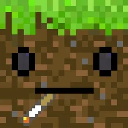 Smoking grass block