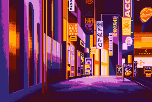 Night in Japan