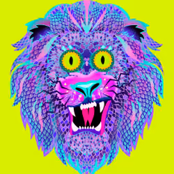 CRYPTO LION FACE #7