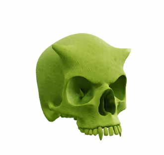 Flourescent Skull 360 #10