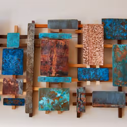 Patinated Copper Collage