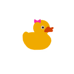 Rubber Duck With A Bow