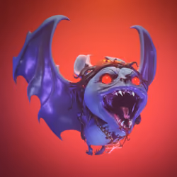 CRYPTOBATZ FanArt FANGSOUT OZZYBAT 3D by CRYPTOSPECTR