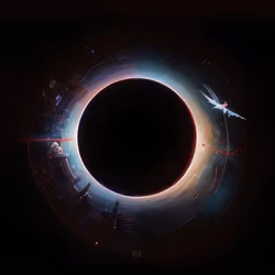 Solar Eclipse Color Art