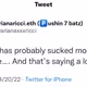 Ariana Ricci 1/1 tweets