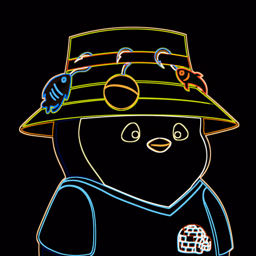 Neon Pudgy Penguins