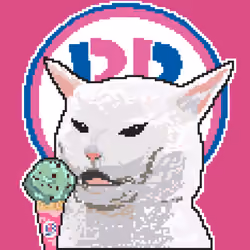 CryptoMemeCat #22 - Bascat-Robbins