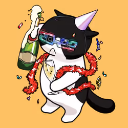 BadCat #100 Happy New Year 2022
