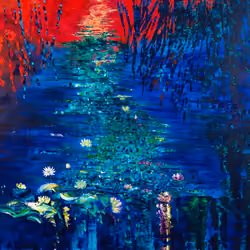 Nympheas 86 (triptych 3)