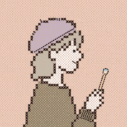 city girl #23 embroidery-art