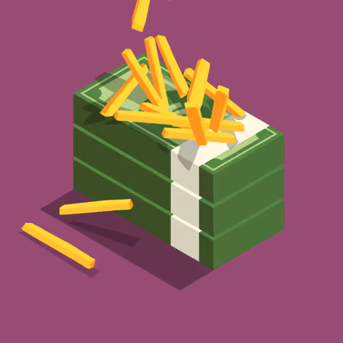 Fast Food Money Stacks