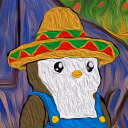 Van Gogh Penguin #4