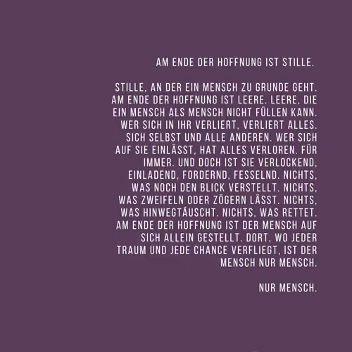 kynik I - Am Ende der Hoffnung / At the end of Hope