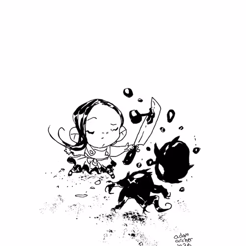 adam archer's doodles: black series 036