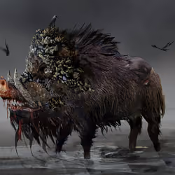 Zombie mutant Boss wild boar