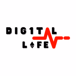 Logo Digital Life in white background