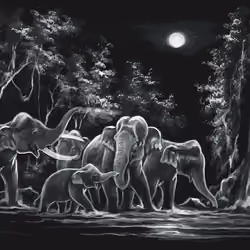 Digital Majestic Night
