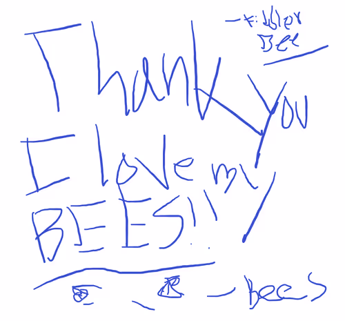 FiddlerBees Thank You notes