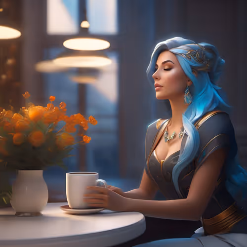 Morning Coffee by XPxin Art