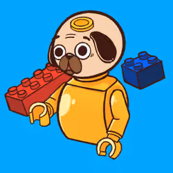 PUG hide in Lego