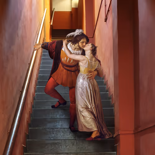 Visitor #19: Thereʼs always time for a kiss