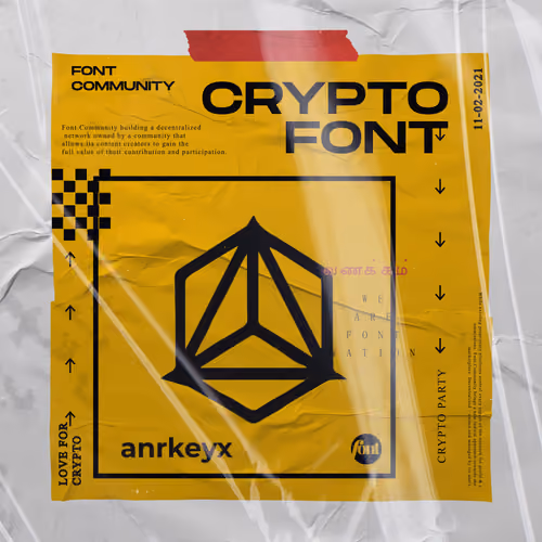 Crypto Font - anrkeyx