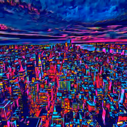 Colorful city#124