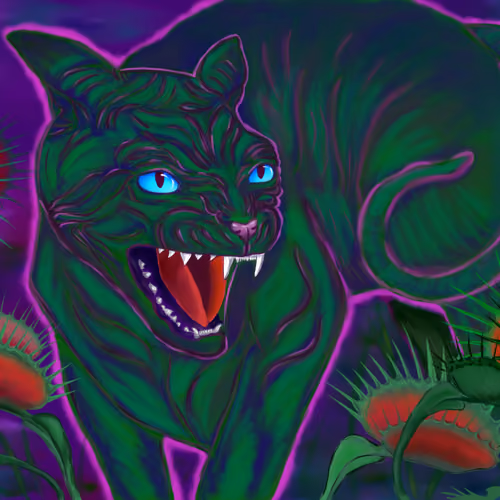 Venus flytrap Cat