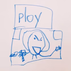 (- -") 
