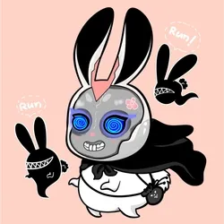 #005 Bunny run like a little ghost