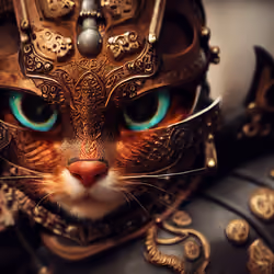 Warrior Cat - Golden Mask