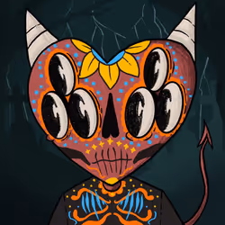 DEVIL HEART #030 : SUGARSKULL HEART