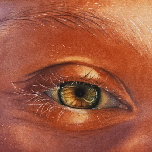 Watercolor eyes "Sunbeam"