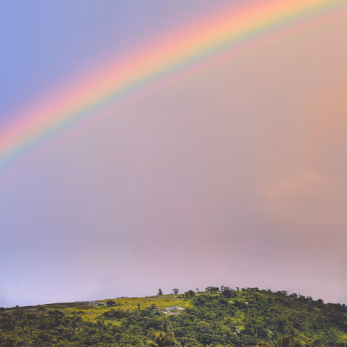 Mountain And Rainbow