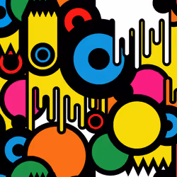 Pattern Arcobaleno Fakko_ArtDesign