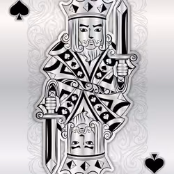 Platinum Spade King 15