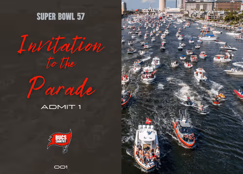 Super Bowl 57 Parade Invitation