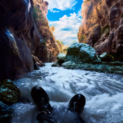 sitography inside waterfall