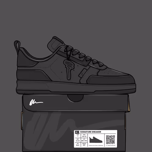 Signature Sneaker 'Triple Black' - #021