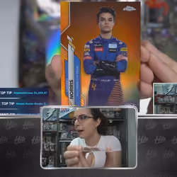 Lando Norris 2020 Topps Chrome F1 Orange Refractor /25 RC pulled by Ally from Titan (Series One #68)