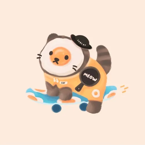 Skateboard cat #60