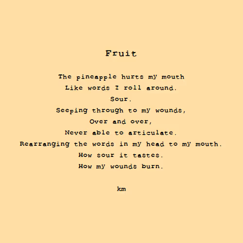 Fruit Poetry