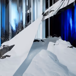 deconstruction of a winter landscape