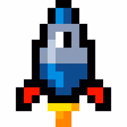 Pixelart rocket #3