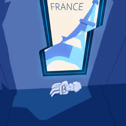 She's in France