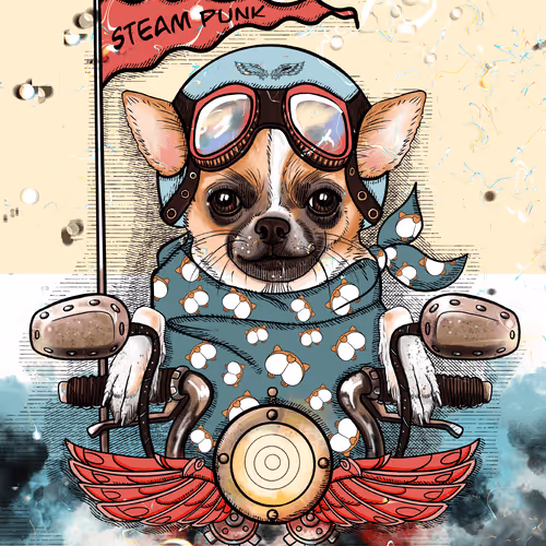 Cute steampunk pets
