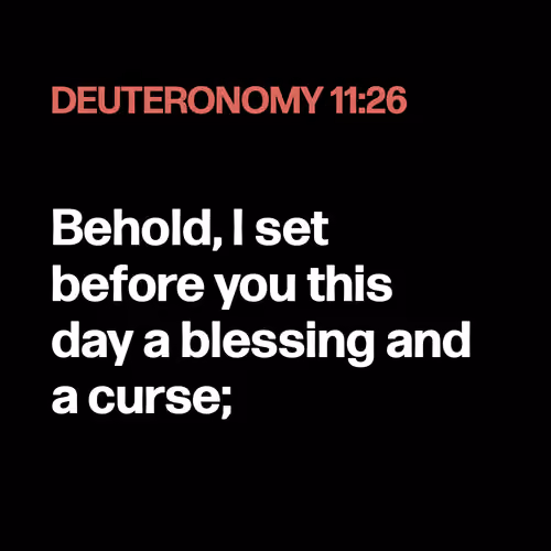 Deuteronomy 11:26