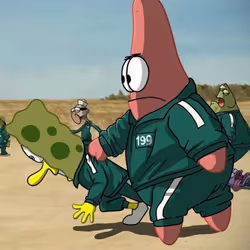 petrick saves spongebob life 